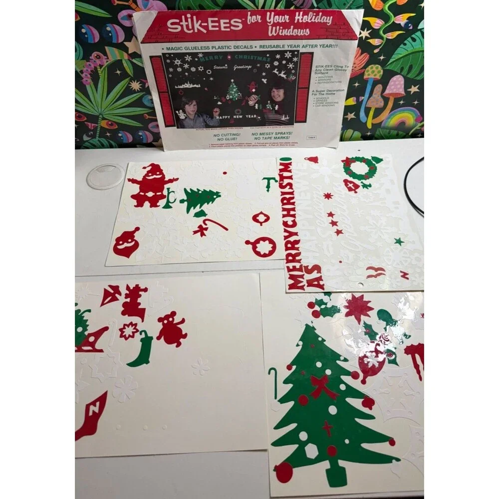 Stik-ees 1987 Code B Merry Christmas, Seasons Greetings, Happy New Year